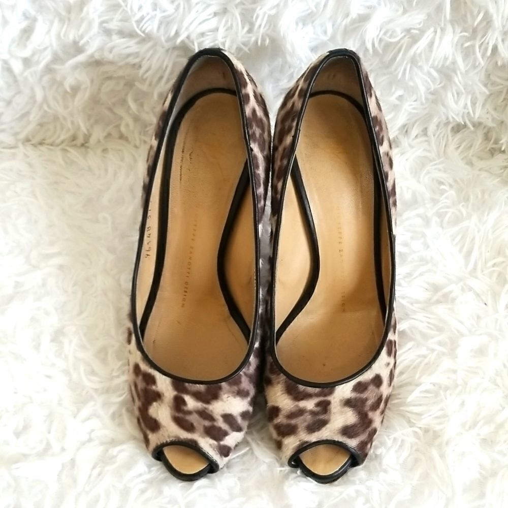 Giuseppe Zanotti Animal Print Pumps Sz 7.5 - Picture 2 of 12
